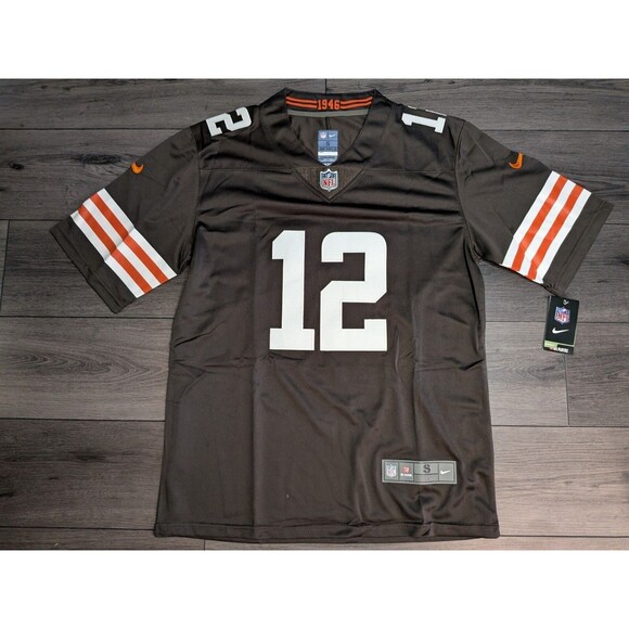 Shedeur Sanders Cleveland Browns #12 2025 Stitched Limited Jersey Men's Small - Picture 1 of 4
